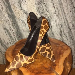 Aldo pony hair Animal Print Heels